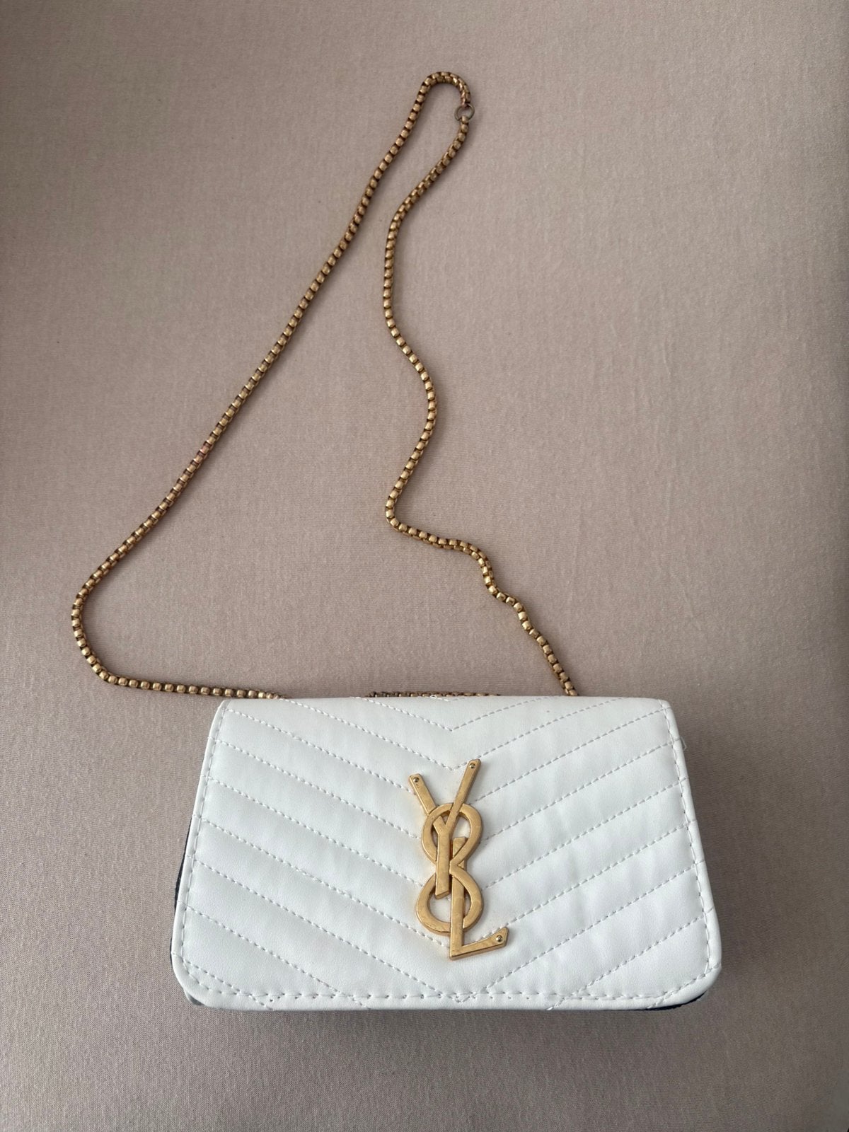 Elegante witte crossbody tas – quilted design, Handtassen en Accessoires, Ophalen of Verzenden, Nieuw
