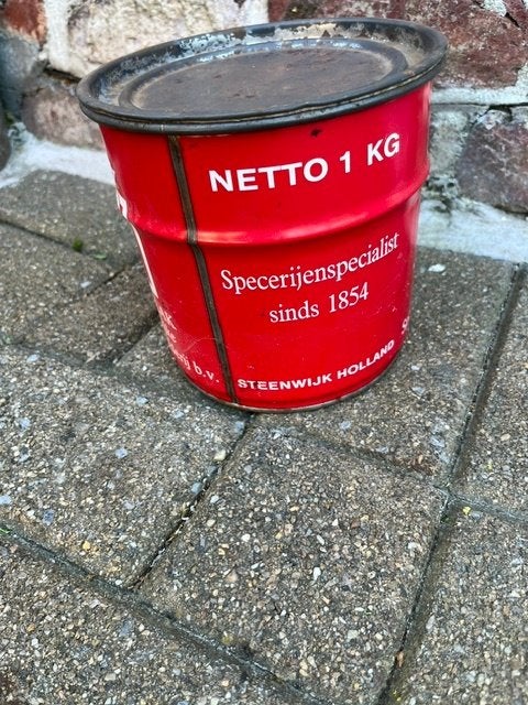 Blikken doos, Verzamelen, Ophalen of Verzenden, Gebruikt