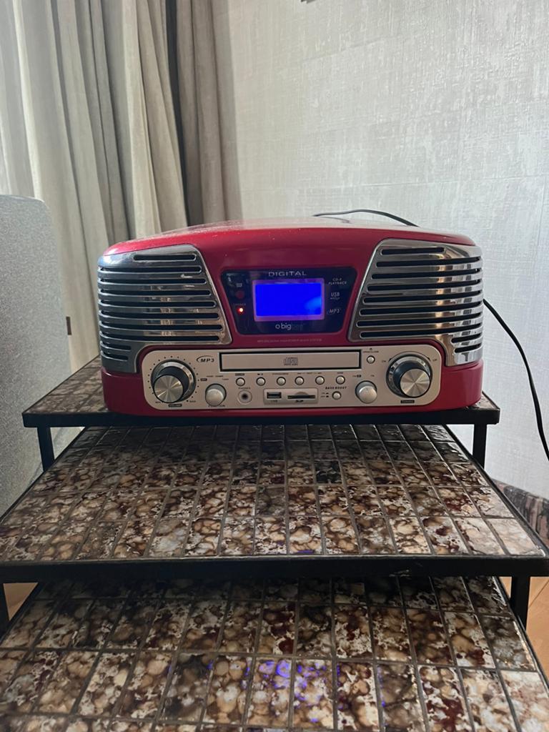 BigBen Interactive platenspeler met retro look (TD79), Audio, Tv en Foto, Platenspelers, Ophalen, Gebruikt, Platenspeler