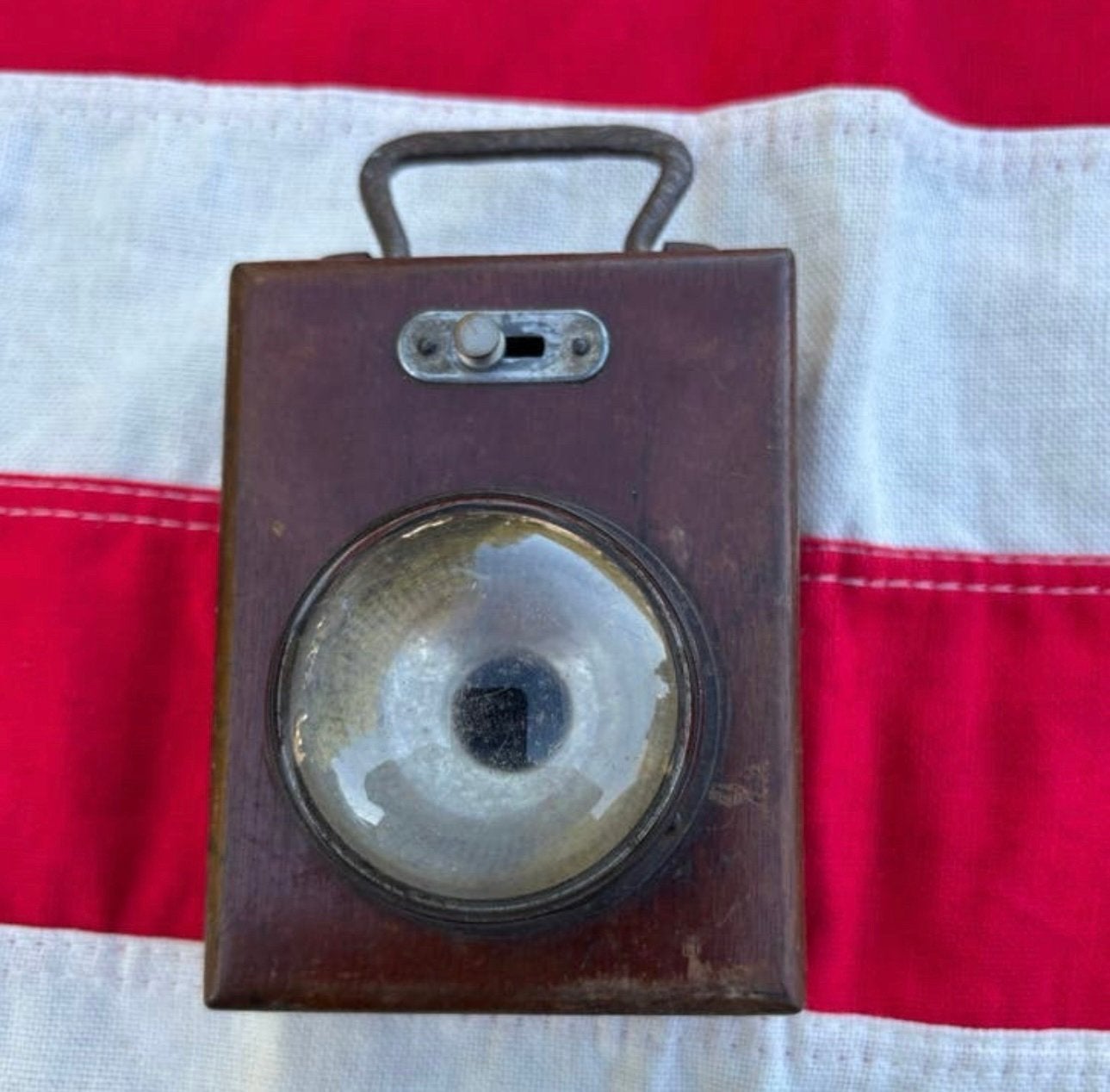 Lampe de poche de tranchée en bois ww1, Collections, Enlèvement ou Envoi