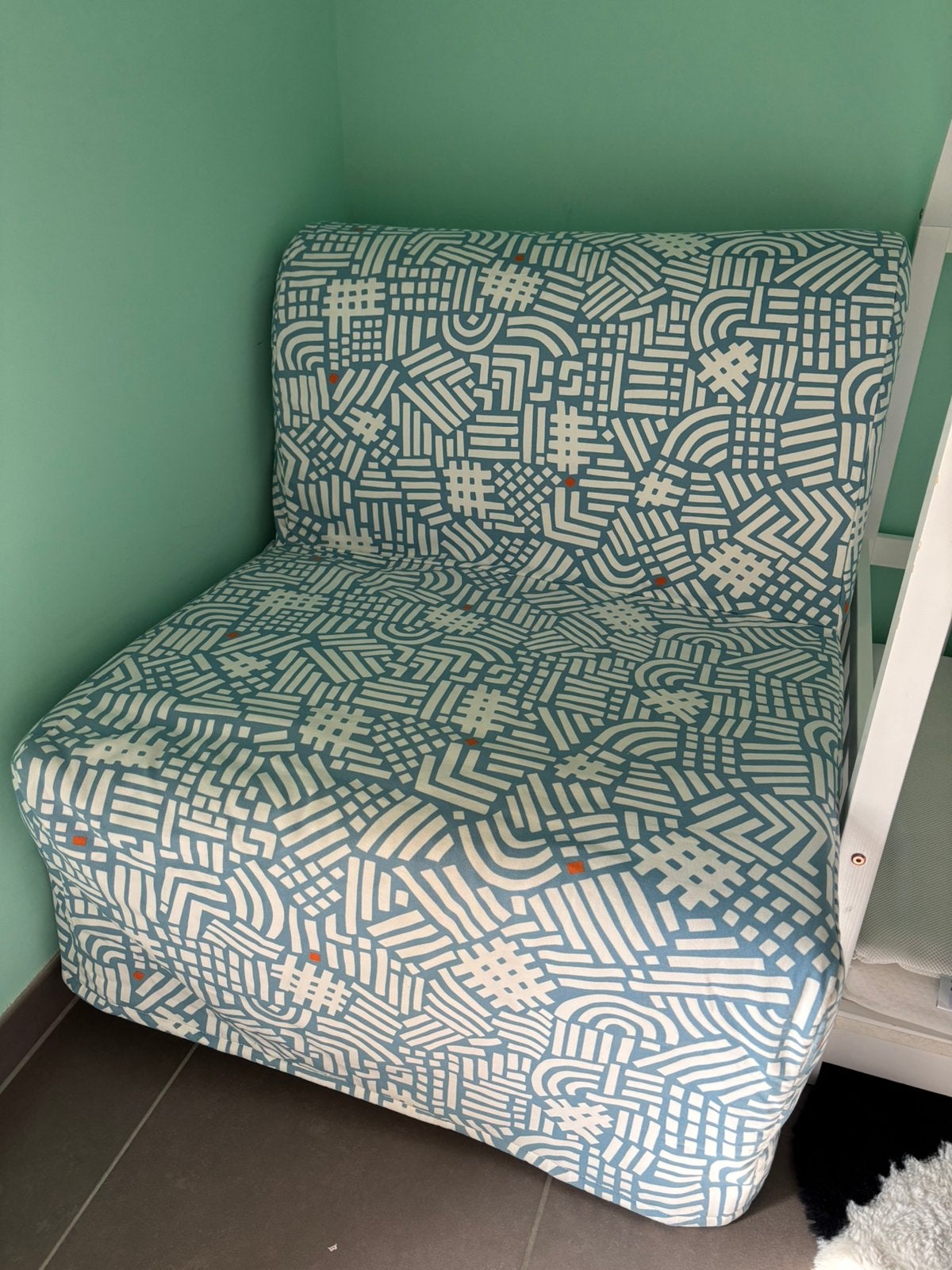 IKEA LYCKSELE LÖVÅS slaapbank 1-persoon, Ophalen, Eenpersoons, 190 cm of minder, Zo goed als nieuw