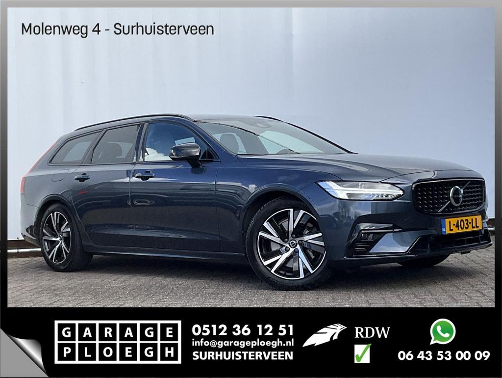 Volvo V90 B4 Ultimate Dark Leer Memory Camera Carplay Stoel/, Auto's, Volvo, Automaat, 158 g/km, V90, Blauw