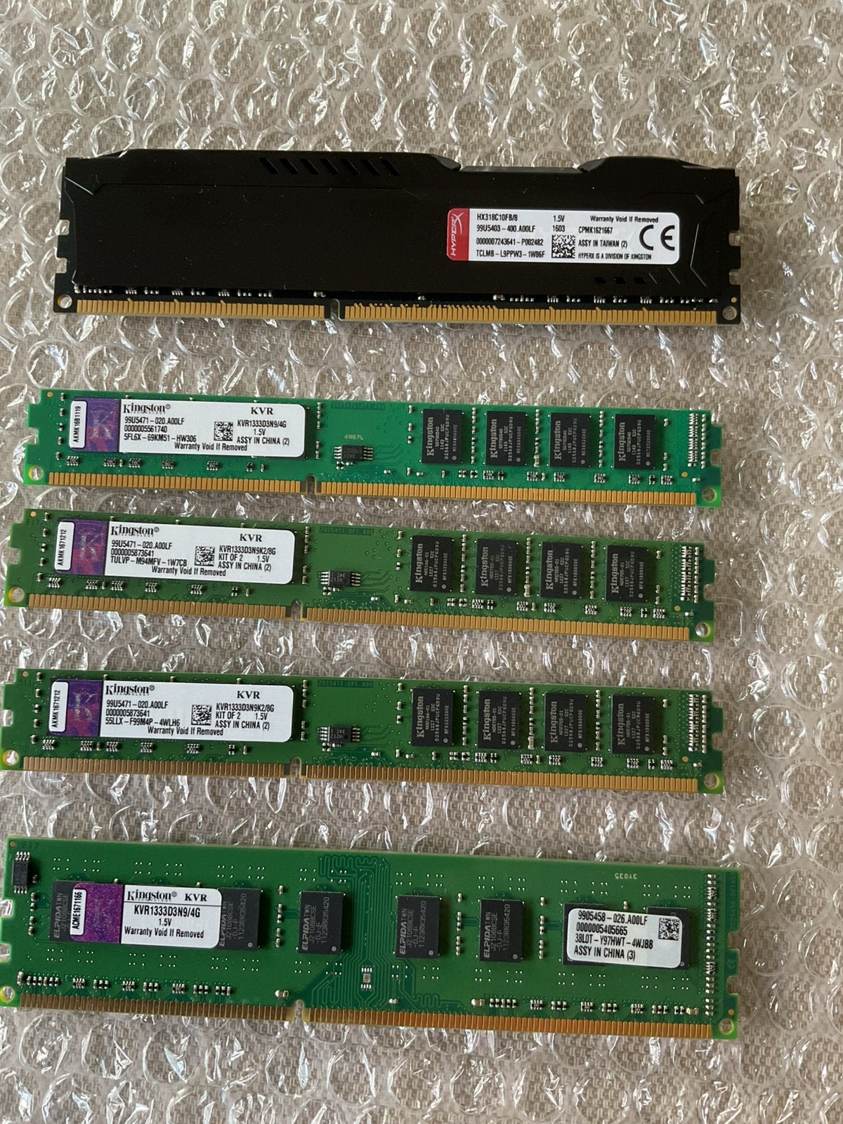 Ddr3 desktop geheugen, verschillende modules, Ophalen, Gebruikt, 8 GB, DDR3