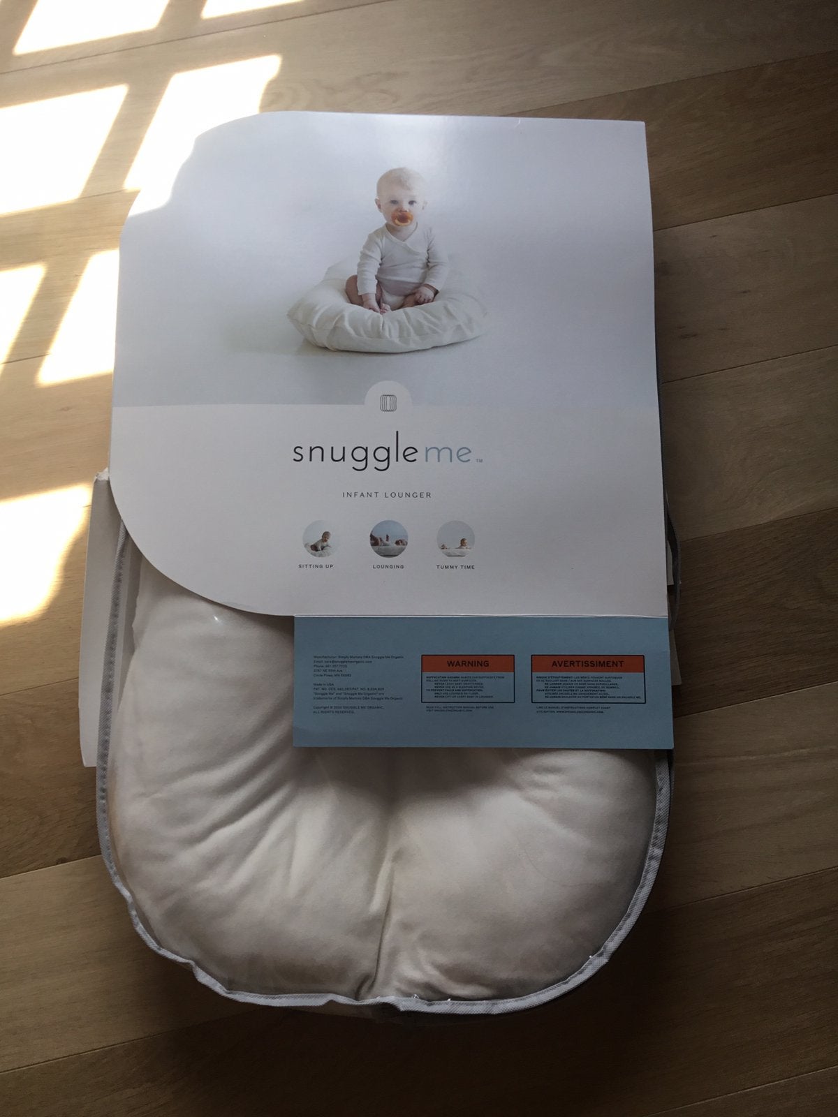 SNUGGLE ME ORGANIC NESTJE + HOES, Kinderen en Baby's, Ophalen, Zo goed als nieuw