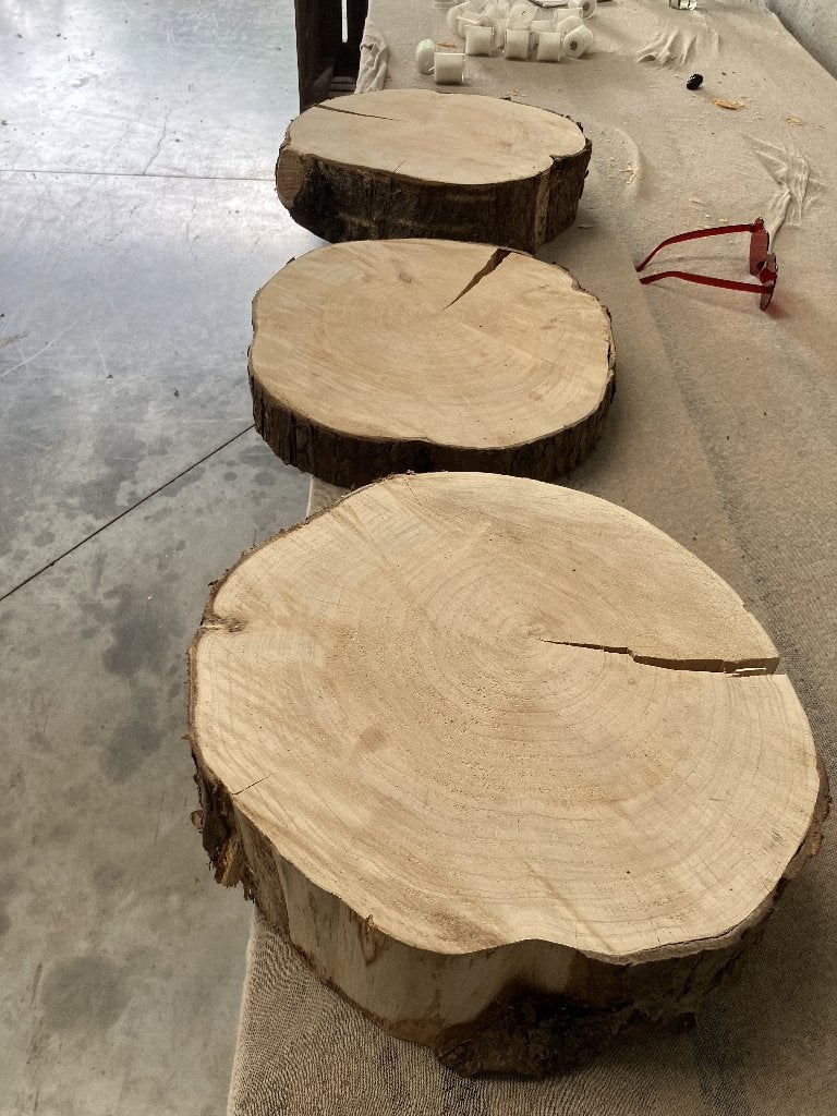 Boomschijven, Ophalen, Hout, Handgemaakt, Zo goed als nieuw