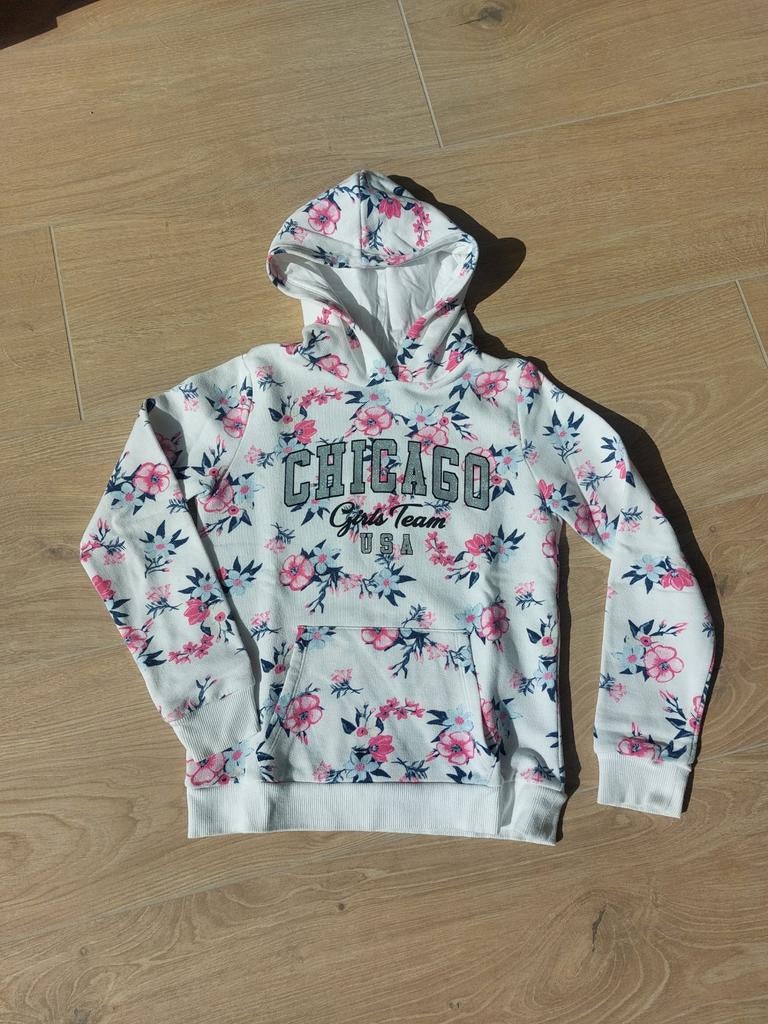 Fleurige trui met bloemen mt 146/152, Enfants & Bébés, Vêtements enfant | Taille 146, C&A, Enlèvement ou Envoi, Pull ou Veste