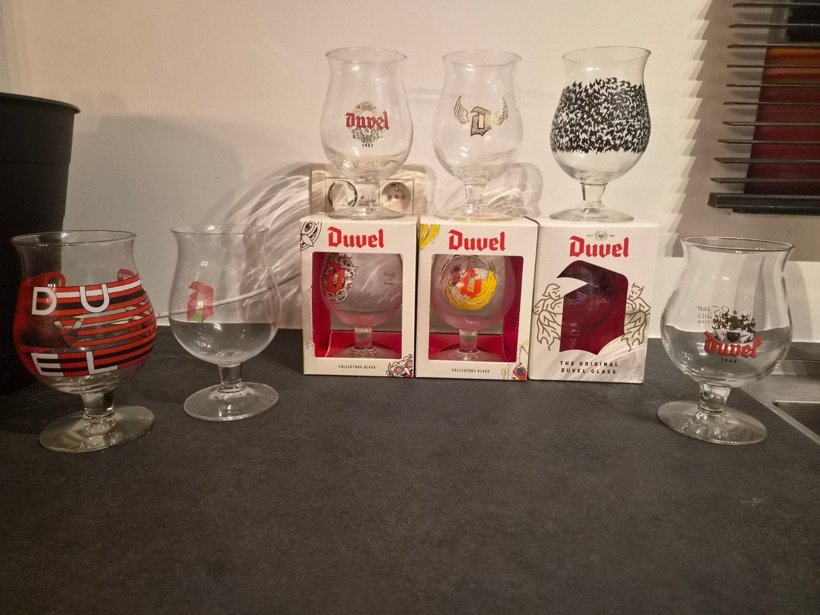 duvel glazen tekoop prijs otk, Verzamelen, Ophalen, Gebruikt, Bierglas