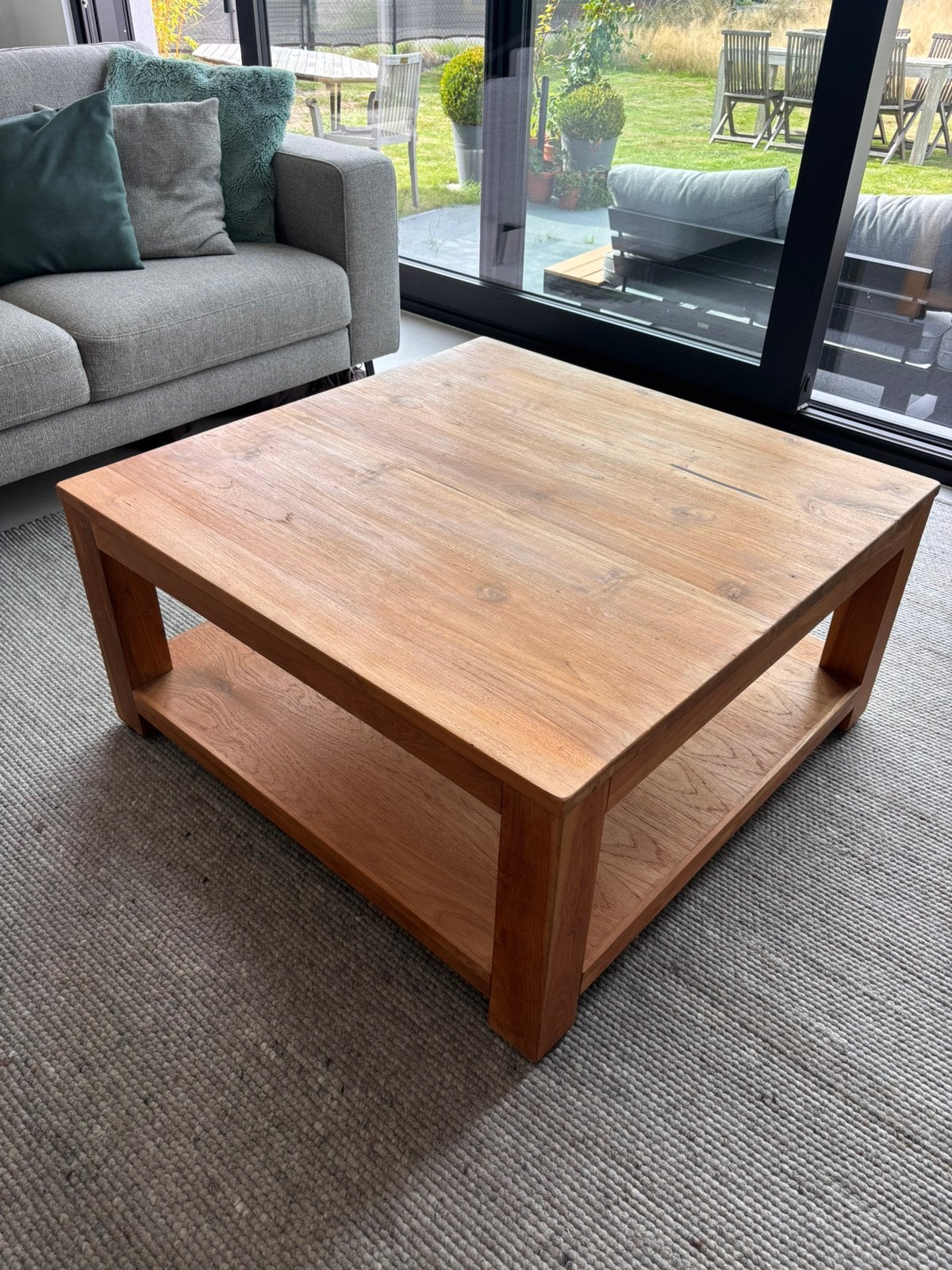 Table de salon en bois teak/teck, Enlèvement, Comme neuf, Teck