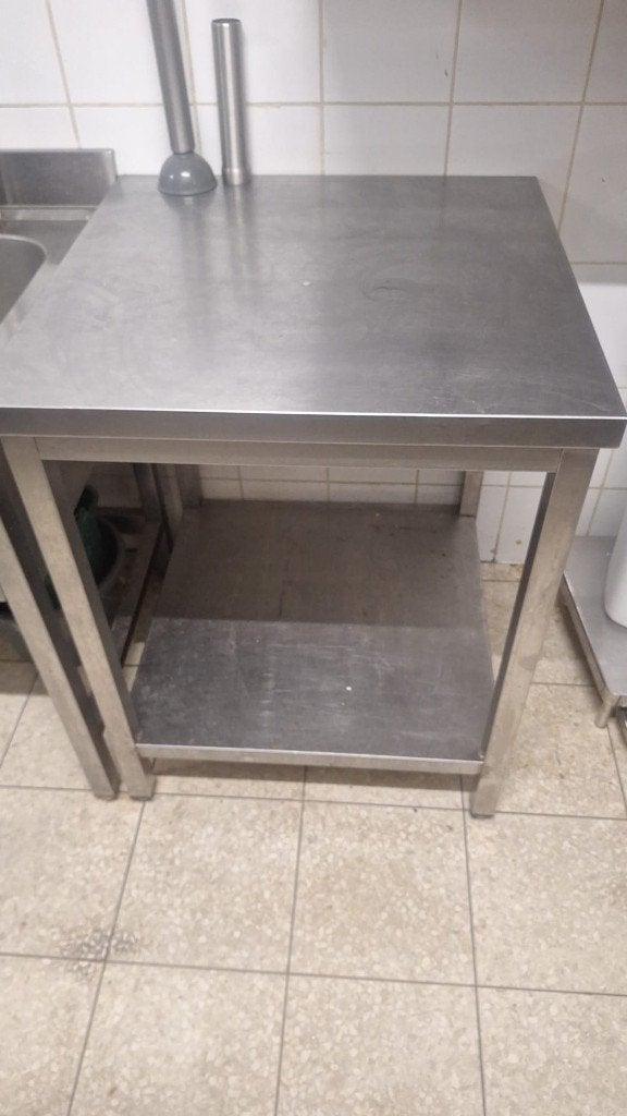 Table en inox, Ophalen, Gebruikt