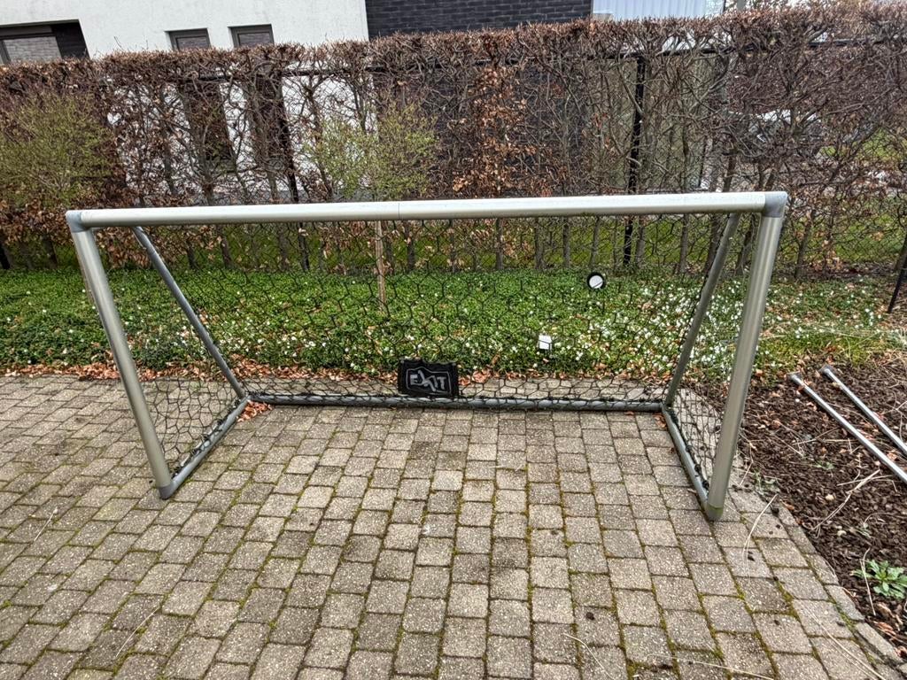 Aluminium voetbalgoal merk Exit - 220x120 cm, Sport en Fitness, Voetbal, Ophalen, Zo goed als nieuw