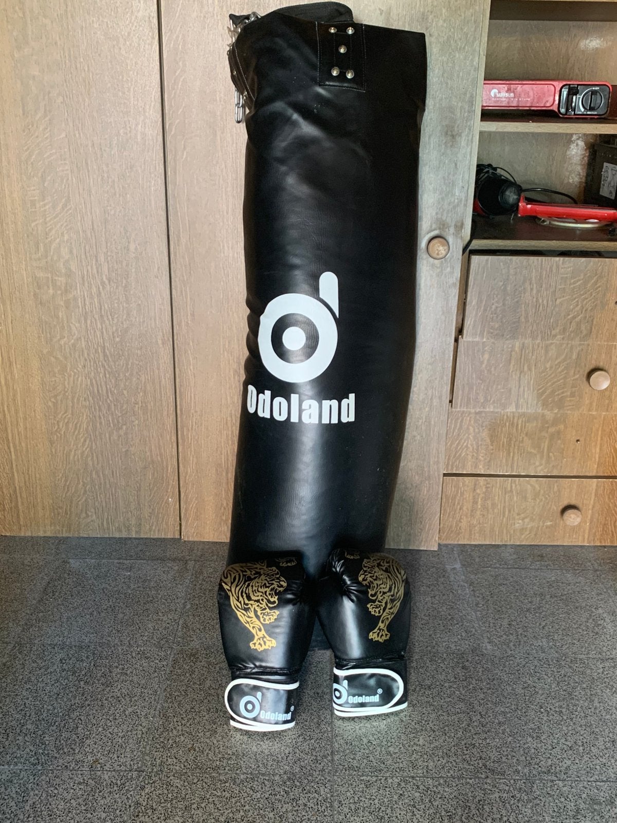 Odoland Boksbal Set – Inclusief Ketting en Bokshandschoenen, Ophalen, Gebruikt, Bokszak