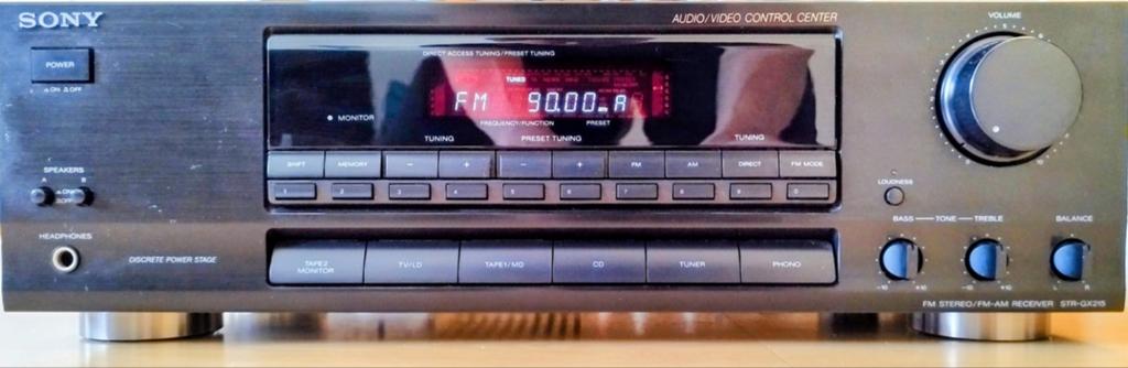 Sony STR-GX215 stereo receiver met Phono ingang en Bluetooth, Gebruikt, Ophalen of Verzenden, Sony, Minder dan 60 watt