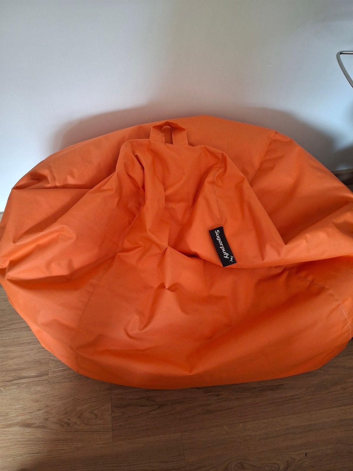 Grote zitzak Sugarpufy oranje en blauwe, Enlèvement, Comme neuf, Bleu, Pouf