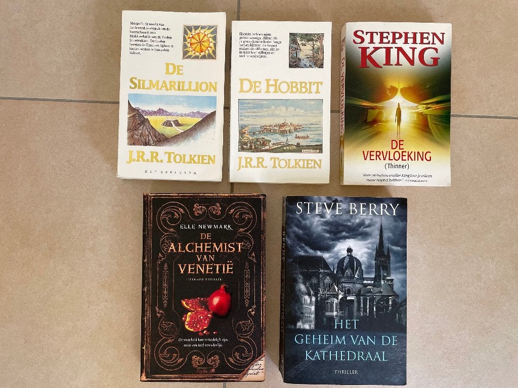 Boekenset: 5x Fictie (Nederlandstalig), Ophalen, Zo goed als nieuw, Diverse auteurs