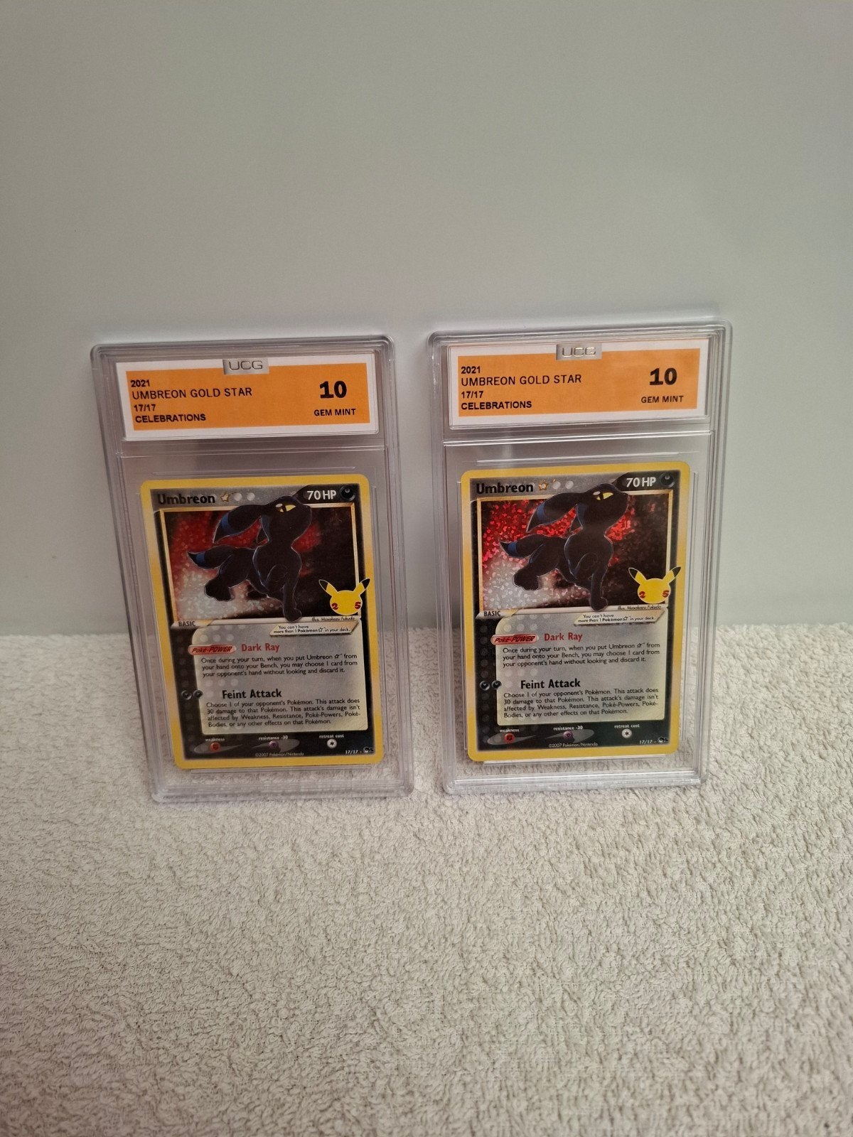 Umbreon Gold Star (Celebrations) Graded., Ophalen of Verzenden, Nieuw, Losse kaart, Foil