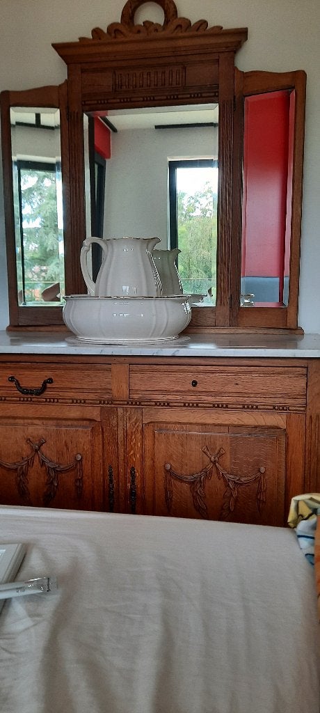 kaptafel, 100 à 150 cm, Utilisé, Oud, Bois