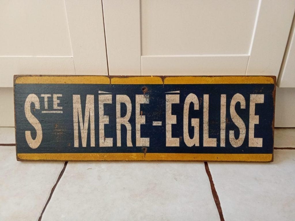 Panneau Normandie WW2 : STE MERE EGLISE, Collections, Enlèvement ou Envoi