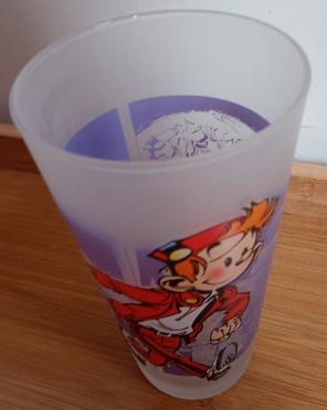 Robbedoes Quick glas (vlakbij Hubo UZ Gent), Collections, Verres & Petits Verres, Enlèvement ou Envoi