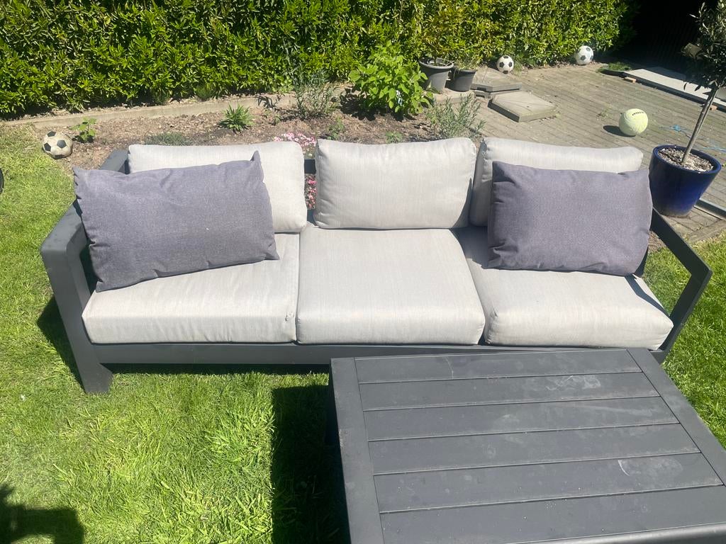 Loungeset, Tuin en Terras, Tuinsets en Loungesets, Ophalen, Gebruikt, Bank, Loungeset