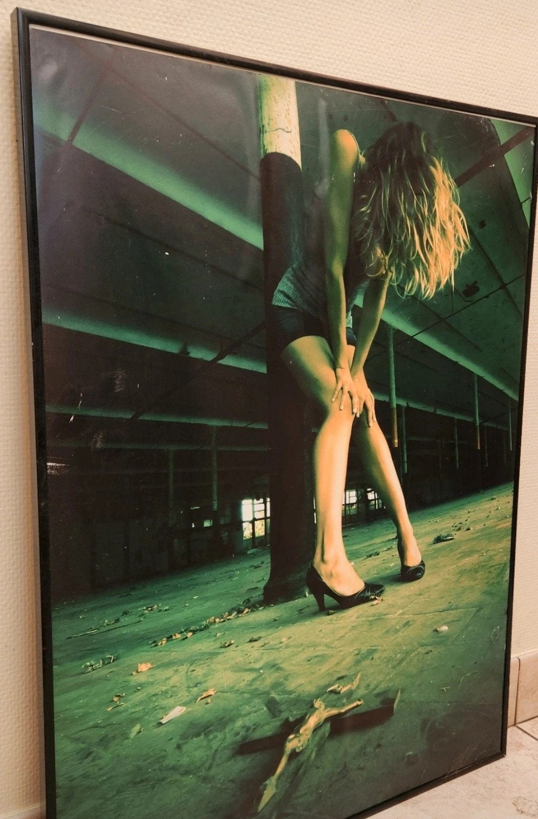 Grande affiche d'art/photo urbaine dans un cadre noir (6181, Enlèvement ou Envoi