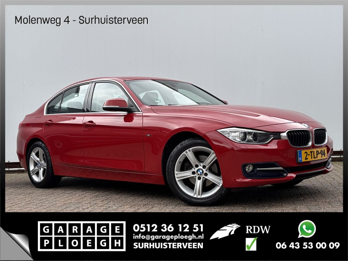 BMW 316 3-serie 316i High Executive Leder Sportzetels Red Ch, Rouge, Achat, Entreprise, Berline