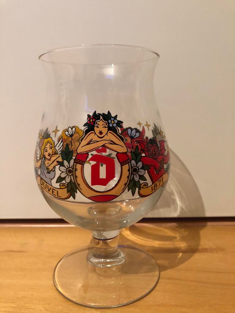 Duvel glas M. Schiffmacher, Ophalen of Verzenden, Nieuw, Bierglas