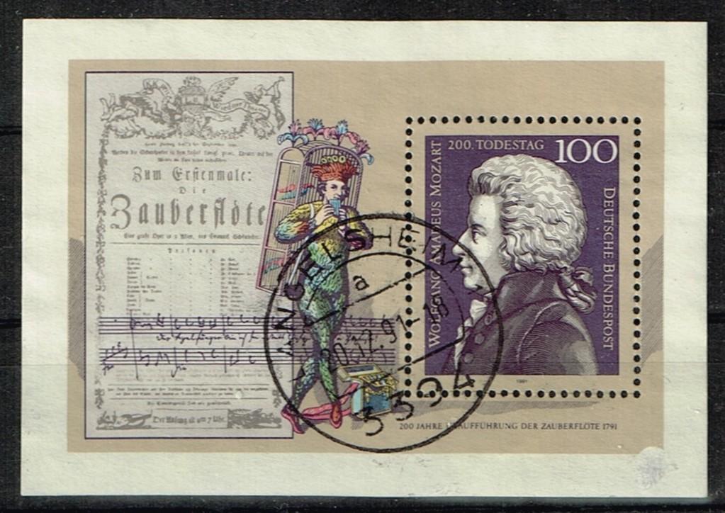 Postzegels uit Duitsland - K 5797 - Mozart, Verzenden, 1990 tot heden, Gestempeld