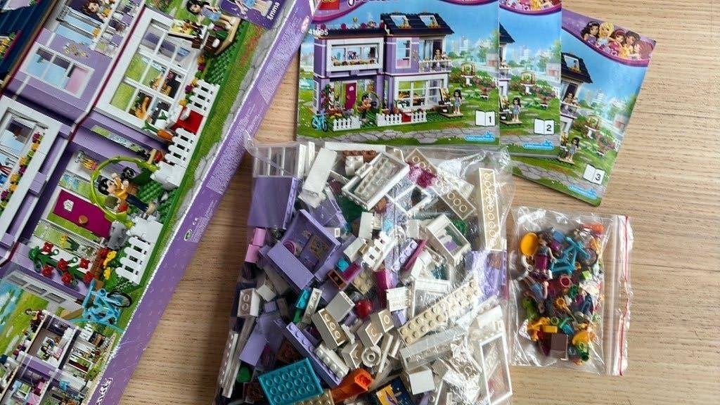 Lego Friends 41095, compleet, Emma's huis, Gebruikt, Lego, Friends, Ophalen of Verzenden
