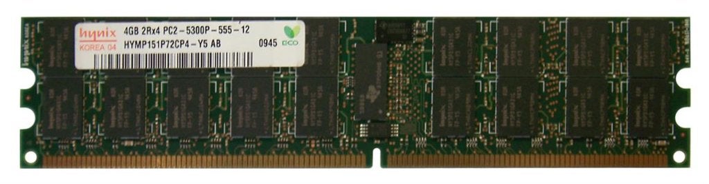 4GB 2Rx4 PC2-6400P DDR2-800 ECC, Hynix / HP HYMP151P72CP4-S5, Computers en Software