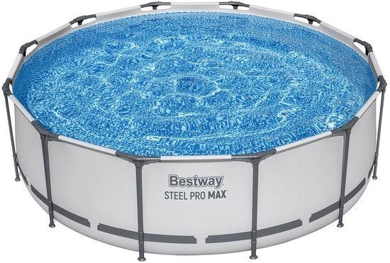 Bestway Steel Pro MAX Zwembad - 366x100cm - Incl Filterpomp, Tuin en Terras, Ophalen, 80 tot 120 cm, Rond, Opzetzwembad