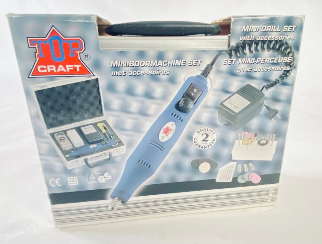 Mini boormachine set Topcraft, Ophalen of Verzenden, Zo goed als nieuw, Minder dan 400 watt, Boormachine