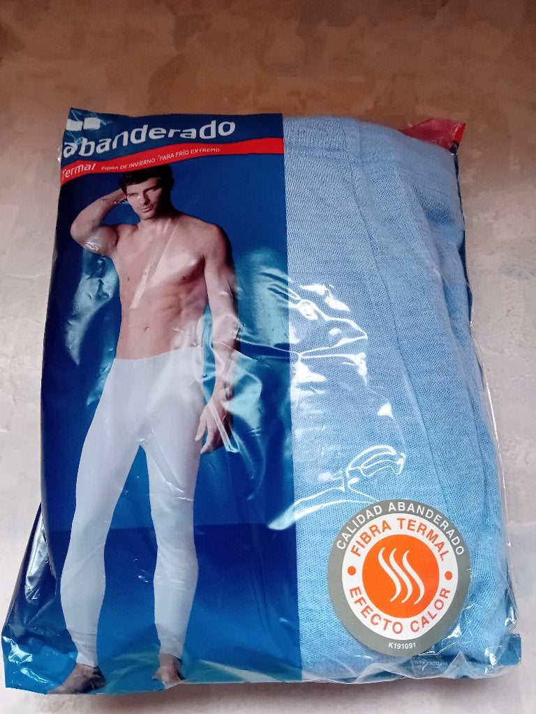 Sous-vêtements thermiques d'hiver Abanderado, Enlèvement, Bleu, Maillot de corps