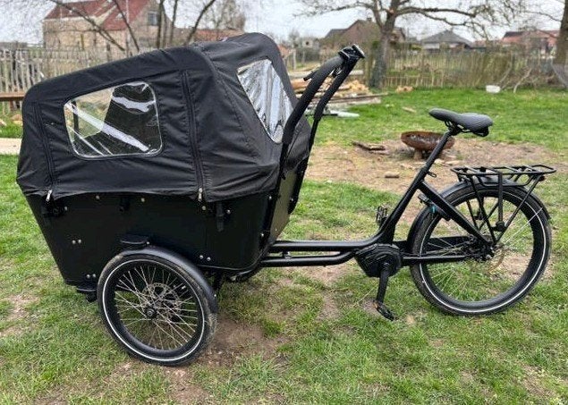 Bakfiets Fongers Cargo 3 Deluxe, met kussens en hoes, Enlèvement