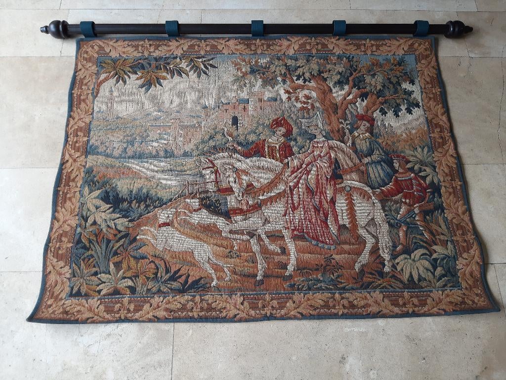 Wandtapijt 'Koninklijke Jacht', Antiek en Kunst, Ophalen