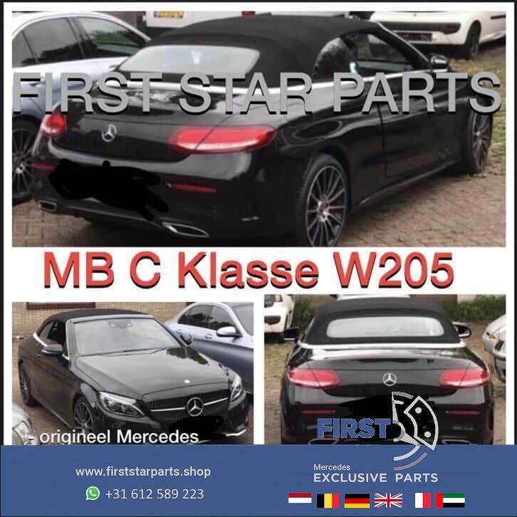 C205 compleet Cabriodak Mercedes C Klasse 2018 zwart dak 205, Auto-onderdelen, Gebruikt, -, Ophalen of Verzenden, -
