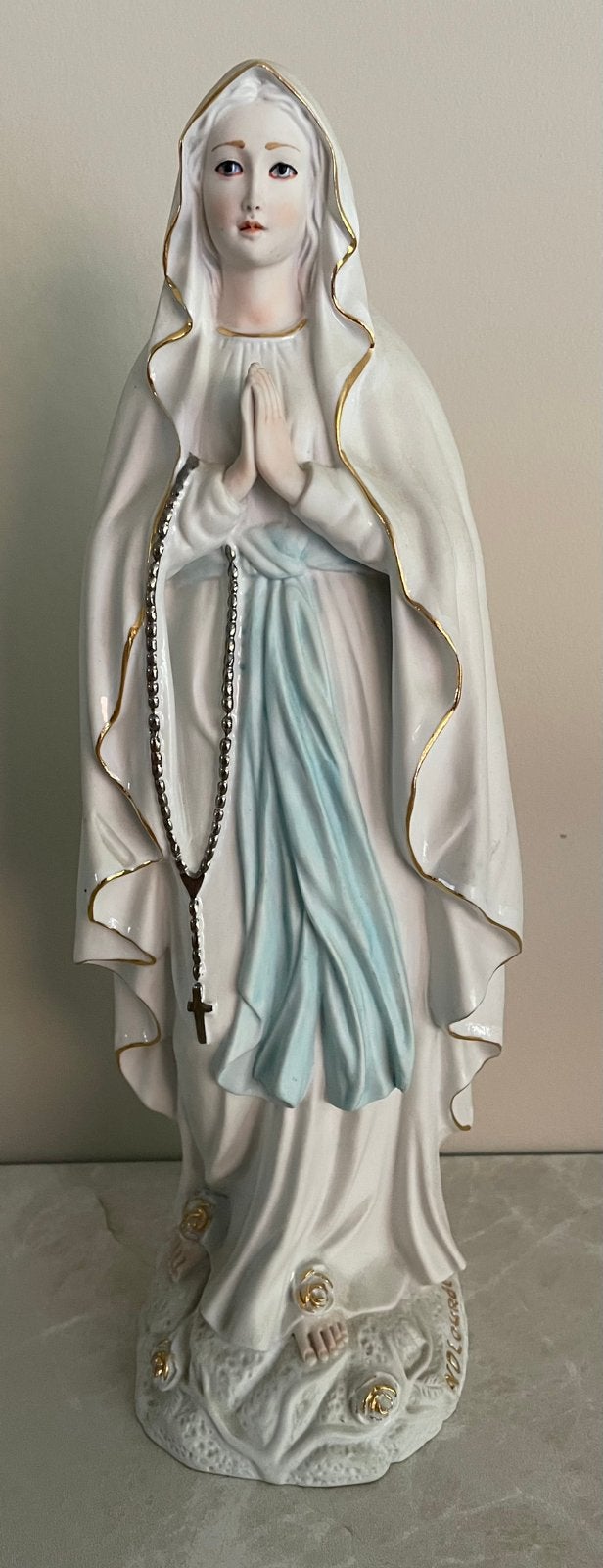Maria van Lourdes 32 cm innporselein, Antiek en Kunst, Ophalen of Verzenden