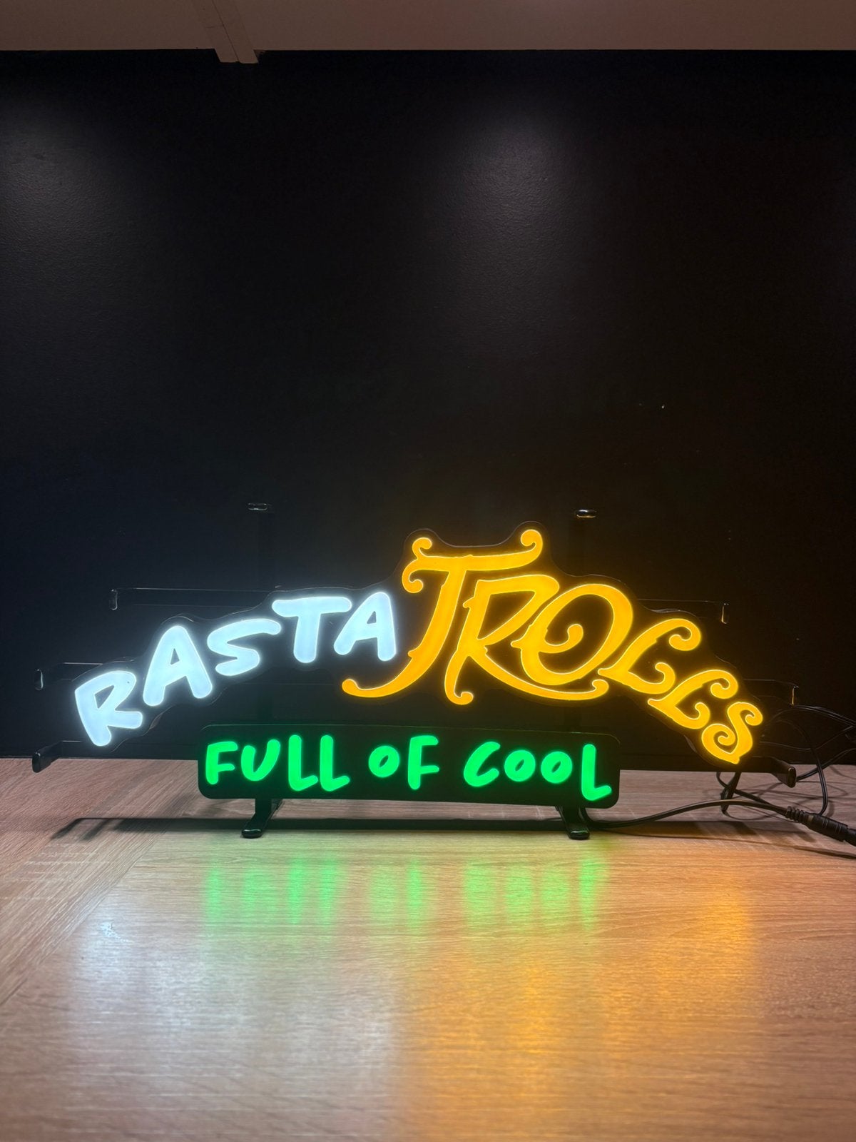 Enseigne lumineuse Rasta Trolls, Collections, Enlèvement, Comme neuf