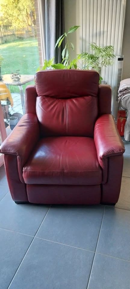 Fauteuil Relax, Maison & Meubles, Fauteuils, 75 à 100 cm, Enlèvement, Utilisé, Cuir