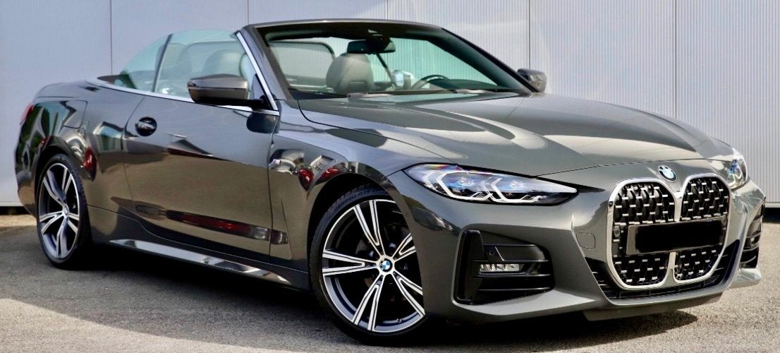 BMW 420i CABRIO M-pakket 19”BMW velgen/DRAVITGRAU/Trekhaak, Automaat, 4 zetels, Achterwielaandrijving, Cabriolet