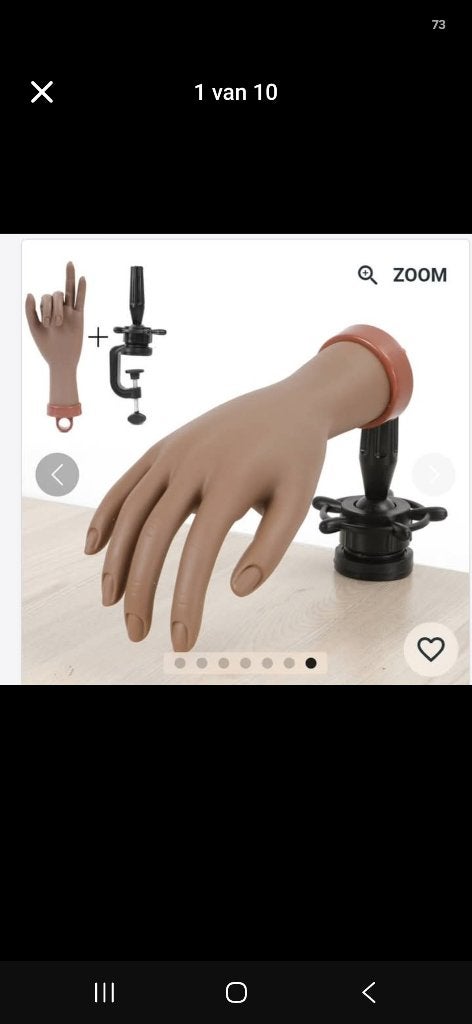 Oefenhand nagels, Hobby en Vrije tijd, Ophalen of Verzenden, Zo goed als nieuw