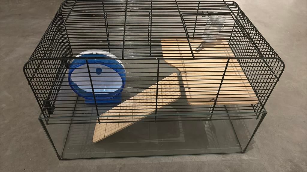 Hamsterkooi met rad, Ophalen, Gebruikt