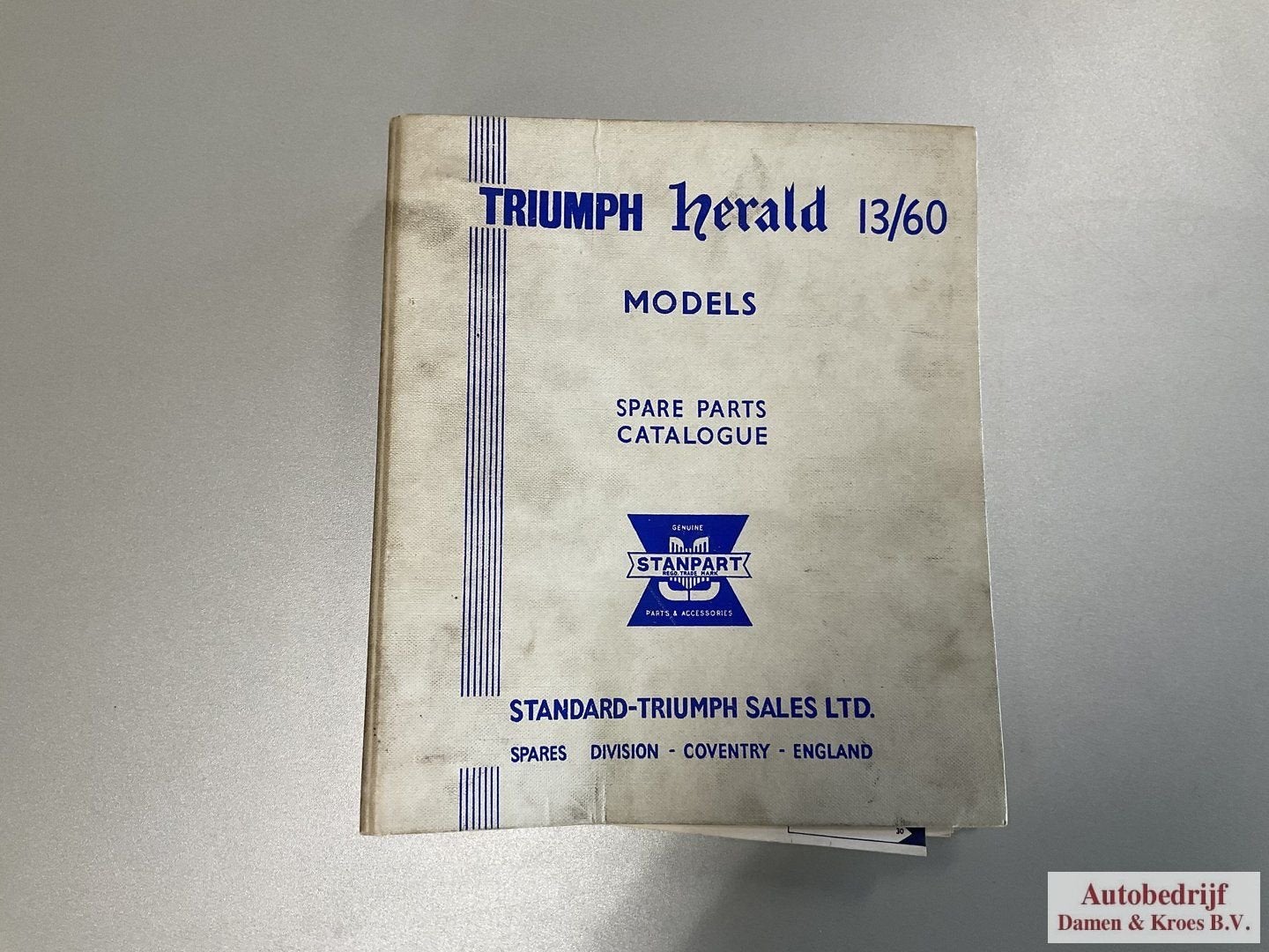 Spare Parts Catalogue Triumph Herald 13/60 Models 517056, Ophalen of Verzenden