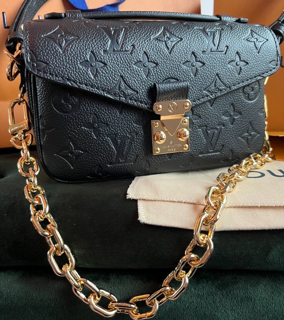 Louis Vuitton tas pochette metis east west monogram zwart, Ophalen of Verzenden, Nieuw, Zwart, Schoudertasje