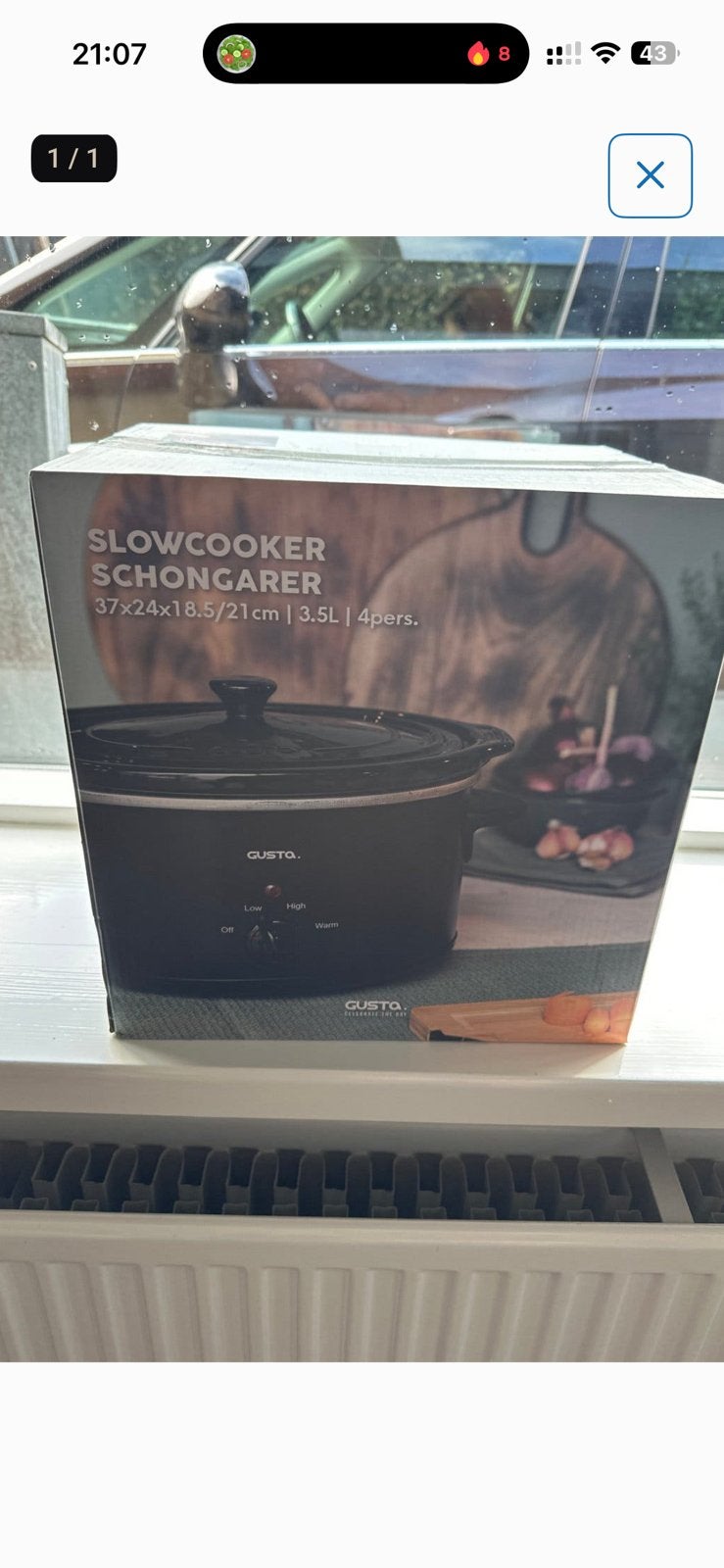 Nieuw in doos gusta slowcooker, Ophalen of Verzenden, Zo goed als nieuw