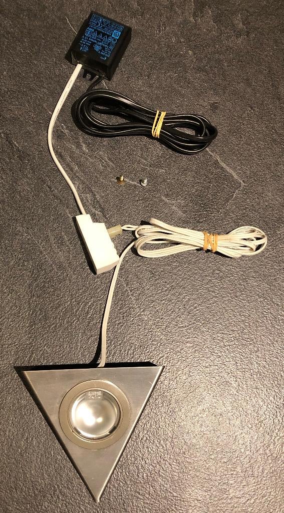 Inox opbouw keukenkastspots (3 stuks), Ophalen, Gebruikt, Metaal, Modern, eigentijds