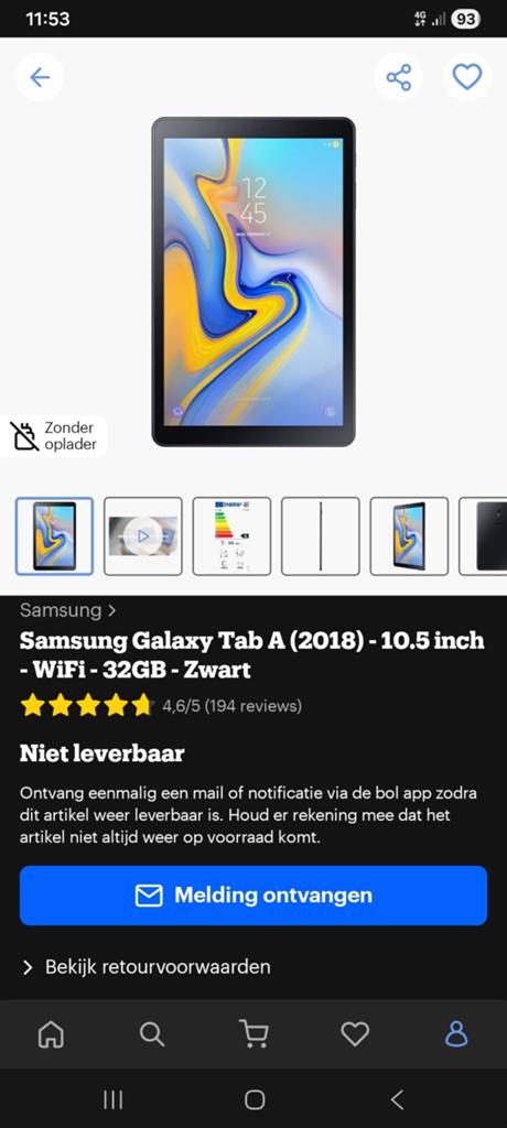 Tablet samsung 40€, Ophalen, Samsung galaxy tablet, 32 GB, Zo goed als nieuw
