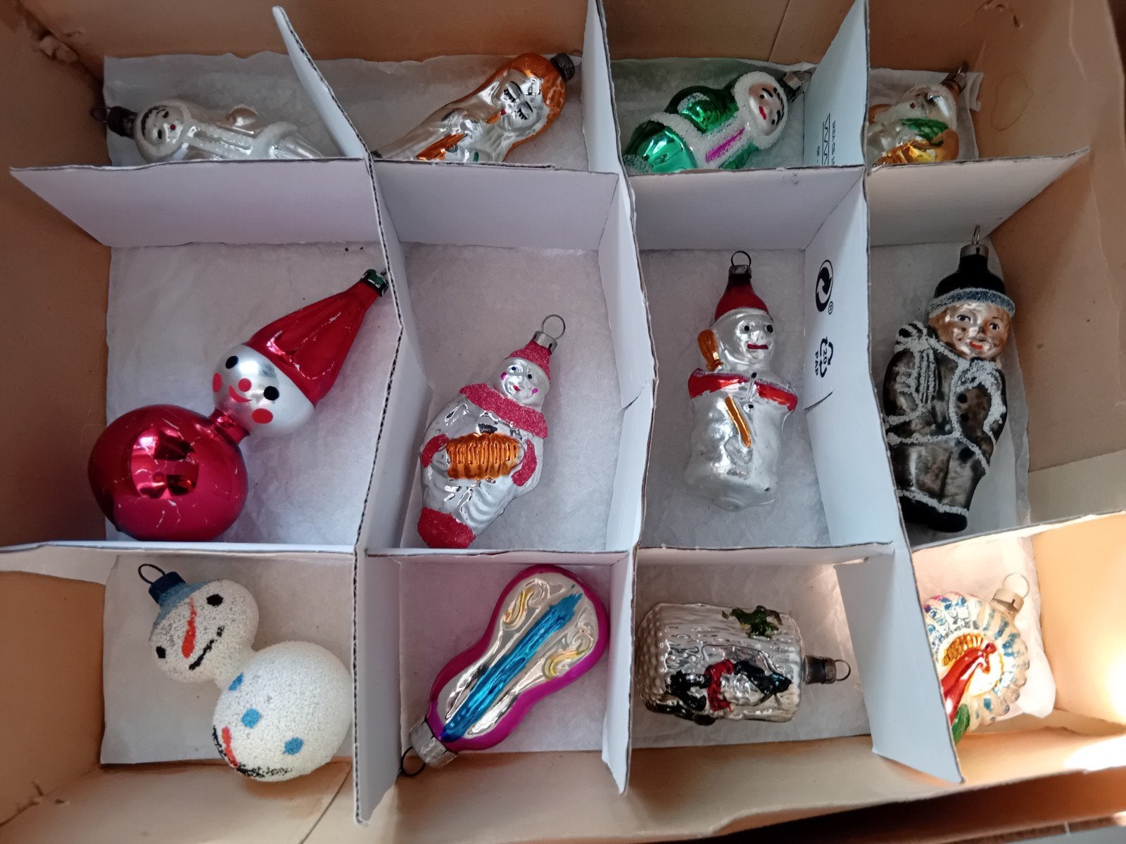 oude kerstbal figuren, Ophalen of Verzenden