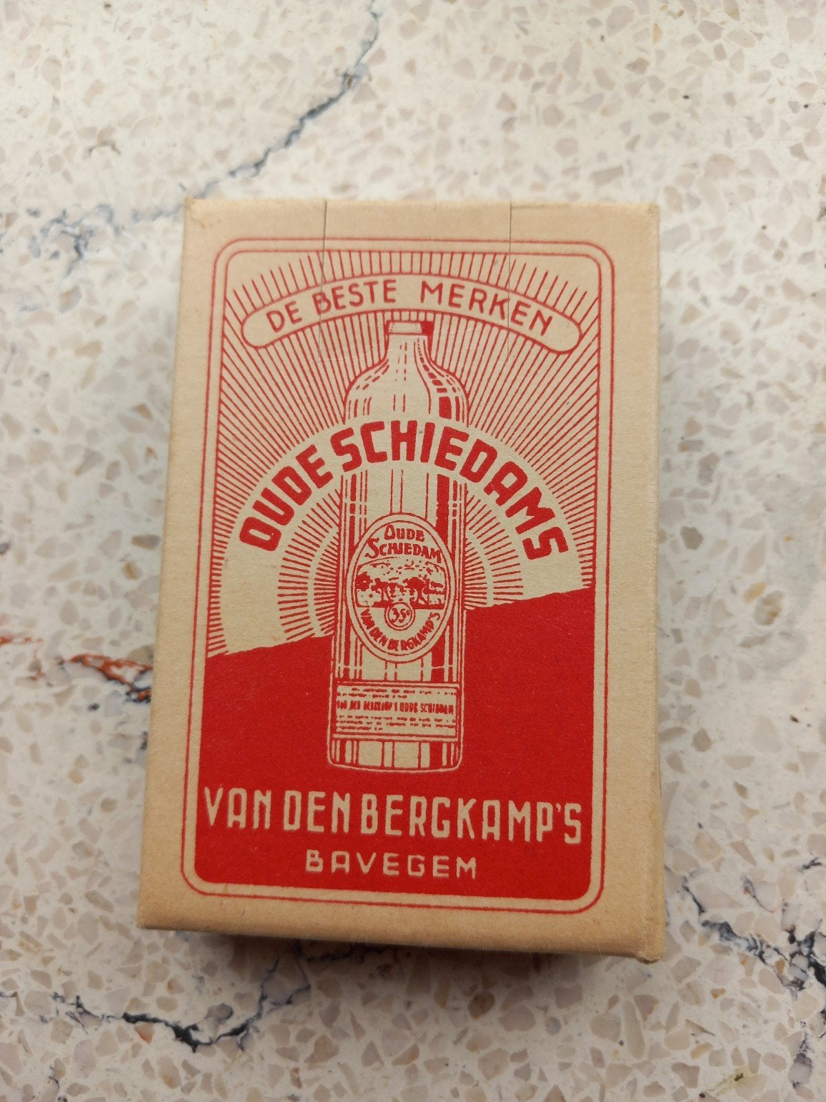 oude speelkaarten jenever van den Bergkamp's Bavegem., Ophalen of Verzenden