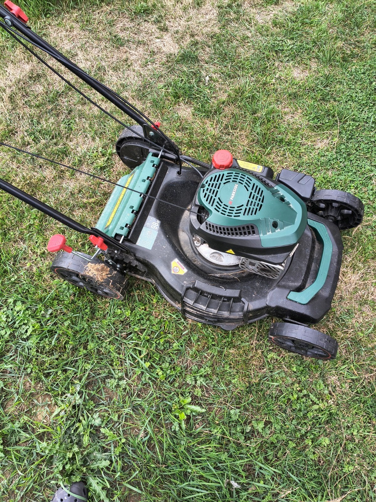 Parkside grasmaaier 53cm (start niet), Tondeuse rotative, Parkside, Utilisé, Tondeuses à gazon à essence