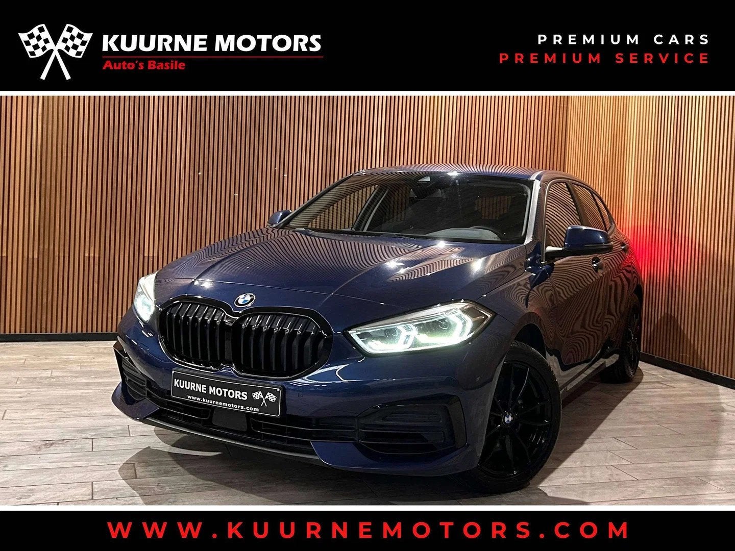BMW 1 Serie 116 i Alu17"/Led/Leder/Pdc/Gps/Dab/Carplay *1j g, Auto's, 1940 kg, 1 Reeks, Gebruikt, Blauw